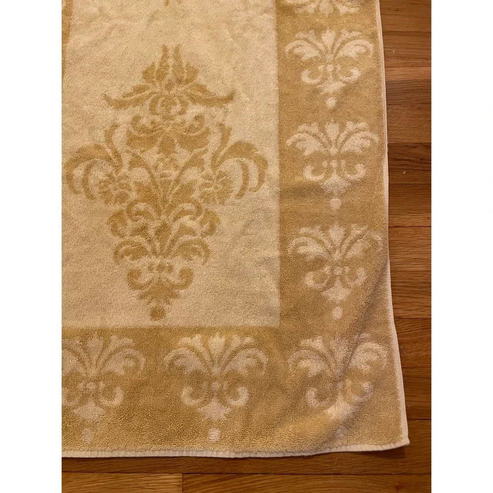 Vintage Fieldcrest Bath Towel Harvest‎ Gold Tan Imperial Collection Retro Cotton